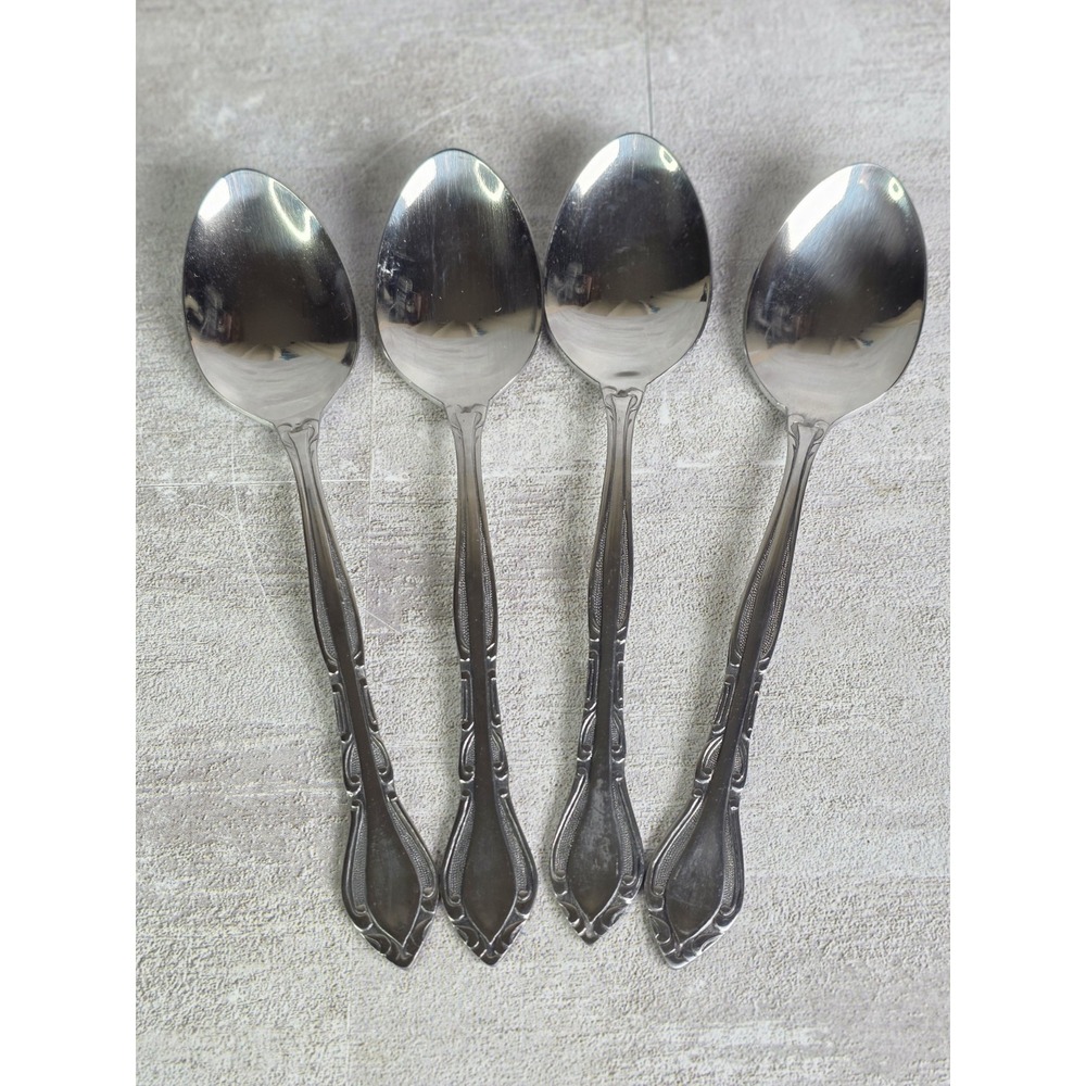 Stanley Roberts Rogers Korea AUBERGE Lot of 4 Teaspoons NEW